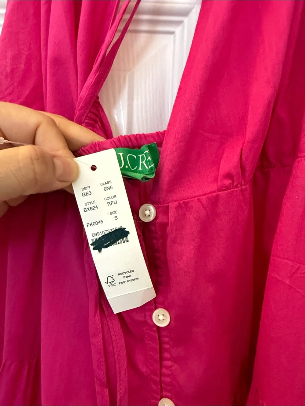 J.Crew Tiered Cotton Voile Dress